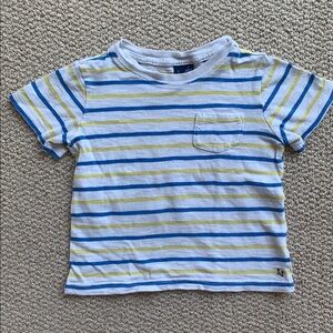 Janie and Jack Blue and Yellow Striped Kids boys Shirt